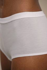 Beautifully cut hipster panty made from super soft, organic, breathable, moisture-absorbent and anti-bacterial rib fabric